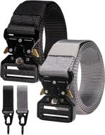 🔥 rbocott military tactical outdoor buckle (black1) - men's belts for tactical style логотип