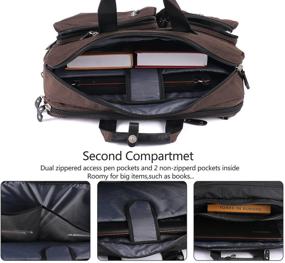 img 1 attached to 🎒 Convenient FreeBiz 15 Inch Laptop Bag Briefcase Backpack for 15.6 Inch Notebooks