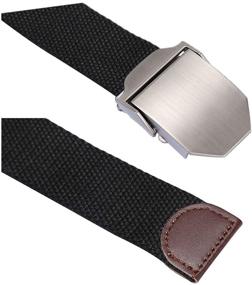 img 2 attached to Uxcell Automatic Adjustable Holeless Striped Men's Accessories