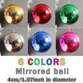 img 2 attached to 🎄 AllBeauty 24ct 40mm Shatterproof Christmas Balls Ornaments: Essential Tree Decorations for Home Holiday Party (4CM/6Colors)