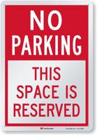 🚫 enhance safety with smartsign no parking reserved reflective: a superior solution! логотип