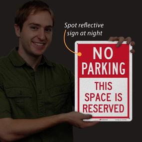 img 2 attached to 🚫 Enhance Safety with SmartSign No Parking Reserved Reflective: A Superior Solution!
