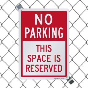 img 1 attached to 🚫 Enhance Safety with SmartSign No Parking Reserved Reflective: A Superior Solution!