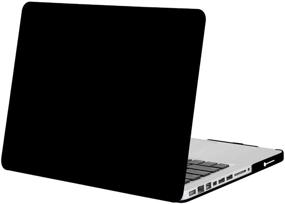 img 4 attached to MOSISO MacBook Pro 13 inch Case (A1278 CD-ROM Version) - Old Model Release Early 2012/2011/2010/2009/2008, Black Hard Shell Cover