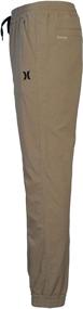 img 1 attached to 👖 Stylish Khaki Hurley Woven Jogger Pants - Boys' Clothing for Comfort and Trendy Looks