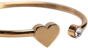 img 3 attached to LuckyLy 18K Gold Plated Bracelets - Elegant Rose Gold and Silver Bangles for Women with Stunning Cubic Zirconia