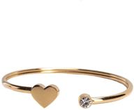 luckyly 18k gold plated bracelets - elegant rose gold and silver bangles for women with stunning cubic zirconia logo