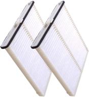 🚗 premium 2 pack white fd811 cabin air filter for mazda 3, 6, cx-5 - replaces cf11811, kd45-61-j6x logo