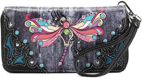 img 2 attached to Colorful Dragonfly Western Concealed Shoulder Women's Handbags & Wallets in Shoulder Bags