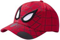 🧢 spiderman baseball cap: stylish and adjustable snapback hat for little boys (ages 2-8) logo