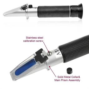 img 2 attached to 🍸 ATC Alcohol Refractometer for Accurate Spirit Alcohol Volume Percent Measurement, Wide Range 0-80% v/v with Temperature Compensation