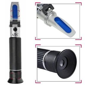 img 3 attached to 🍸 ATC Alcohol Refractometer for Accurate Spirit Alcohol Volume Percent Measurement, Wide Range 0-80% v/v with Temperature Compensation