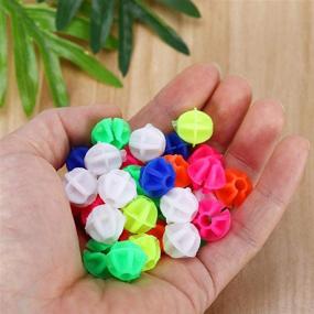 img 2 attached to 🚲 Luckycivia 180 pcs Assorted Colors Bike Bicycle Wheel Spokes Bead: Enhance Your Ride with Plastic Clip Spoke Beads!"