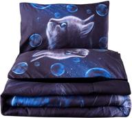 🛏️ multicolor comforter and pillowcases set for a cozy night logo