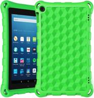 dihines kids-proof protective case cover for 7 📱 inch tablet 2019 & 2017 & 2015 release - green logo