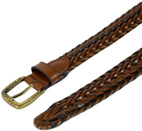 img 1 attached to Chaps Casual Braid Brown Xlarge
