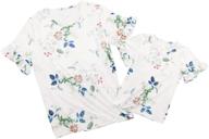 somlatrecy matching t shirts blouse floral girls' clothing logo