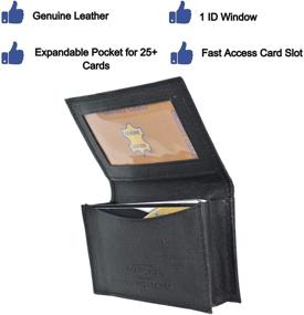 img 2 attached to 💼 Premium Expandable Business Wallet: Crafted with Genuine Leather for Professionals