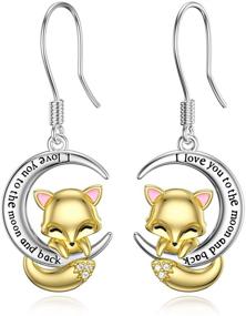 img 4 attached to 🐾 RMREWY Animal Earring: Adorable, 925 Sterling Silver Dangle Earrings for Women - Shop Now!