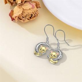 img 1 attached to 🐾 RMREWY Animal Earring: Adorable, 925 Sterling Silver Dangle Earrings for Women - Shop Now!