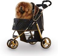 ibiyaya 3 wheel dog stroller for small, medium dogs | cup holders, aluminum frame | up to 44 lbs pet capacity logo