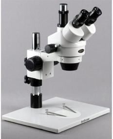 img 3 attached to 🔬 AmScope SM-1TZ Professional Trinocular Stereo Zoom Microscope with Ambient Lighting and Large Pillar-Style Table Stand - 3.5X-90X Magnification, 0.7X-4.5X Zoom Objective - Includes 0.5X and 2.0X Barlow Lenses