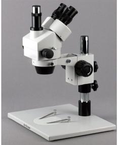 img 2 attached to 🔬 AmScope SM-1TZ Professional Trinocular Stereo Zoom Microscope with Ambient Lighting and Large Pillar-Style Table Stand - 3.5X-90X Magnification, 0.7X-4.5X Zoom Objective - Includes 0.5X and 2.0X Barlow Lenses
