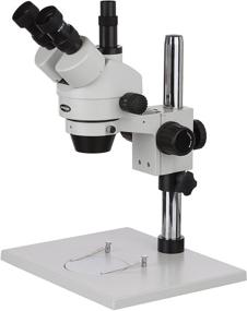 img 4 attached to 🔬 AmScope SM-1TZ Professional Trinocular Stereo Zoom Microscope with Ambient Lighting and Large Pillar-Style Table Stand - 3.5X-90X Magnification, 0.7X-4.5X Zoom Objective - Includes 0.5X and 2.0X Barlow Lenses