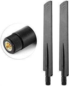 img 3 attached to 📶 Eightwood Dual Band SMA Male Antenna (2-Pack) for Car Trailer Backup Cameras and Wireless Security Cameras - 2.4GHz 5GHz WiFi Antenna