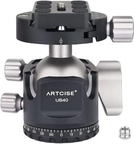 img 4 attached to 📷 40MM Diameter Low Profile Tripod Ball Head with Quick Release Plates - Ideal for Camera Tripod, Stabilizer & Photography Equipment, Ensuring Precise Framing - Max Load 44lbs/20kg