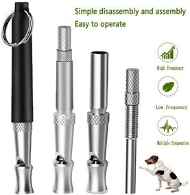 img 3 attached to 🐶 Adjustable Ultrasonic Dog Whistle for Bark Control and Training - Silent Training Tool with Adjustable Frequencies (2 Pack)