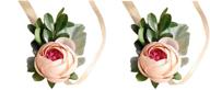 🌸 florashop 2 pcs satin peony buds silk flowers champagne wrist corsage - ideal for wedding, prom, and party logo