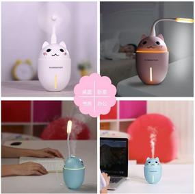 img 2 attached to TACY Cute Kitty 3 in 1 Air Humidifier+Cooling Fan+Night Light - Blue