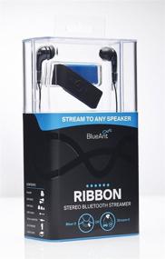 img 3 attached to Черно-синий BlueAnt Ribbon Stereo Bluetooth стример - беспроводные наушники Bluetooth