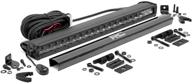 🔦 high-performance rough country 20" black series single row led light bar with cree technology - model 70720bl logo