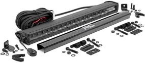 img 2 attached to 🔦 High-Performance Rough Country 20" Black Series Single Row LED Light Bar with CREE Technology - Model 70720BL