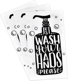 img 3 attached to 🧼 Pack of 100 Disposable Guest Napkins: Bathroom Etiquette, Wash Your Hands - Dinner Hand Napkin for Powder Room, Wedding, Holiday, Anniversary, Birthday, Party, Bridal, Baby Shower Decorative Towel