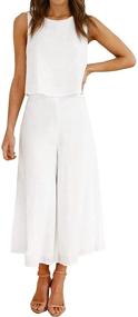 img 3 attached to 👗 ROYLAMP Womens Outfits: Trendy Cropped Jumpsuits for Women's Clothing, Jumpsuits, Rompers & Overalls