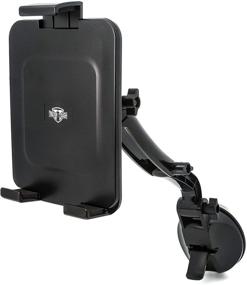 img 1 attached to Trucker Tough Bracketron Tough Tablet Mount for Truck or Car: Ultimate Dashboard and Windshield Holder, Black (TT1-616-1)