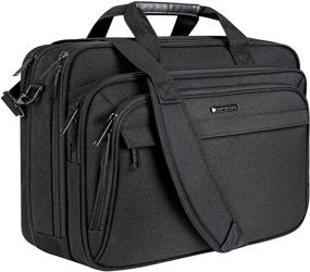 img 4 attached to EMPSIGN Briefcase Repellent Expandable School Black