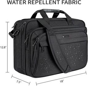 img 2 attached to EMPSIGN Briefcase Repellent Expandable School Black