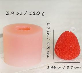 img 2 attached to 🕯️ Pack of 4 Silicone Candle Molds for Candle Making - Bubble Candle Design - 3D Vela Molds - High-Quality Candle Making Mold