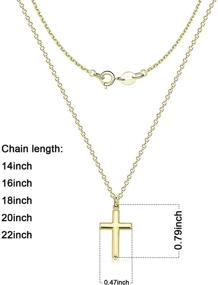 img 3 attached to 🕊️ XOYOYZU Tiny Faith Cross Necklace: Exquisite Pendant for Women, Timeless Religious Jewelry Gift