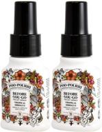 💩 poo-pourri tropical hibiscus toilet spray - 1.4 ounce bottle (2 pack) логотип