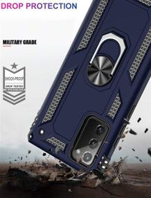 img 1 attached to 📱 LUMARKE Galaxy Note 20 Case: Military Grade, 16ft Drop Test, Heavy Duty Cover with Magnetic Kickstand and Car Mount Compatibility - Blue