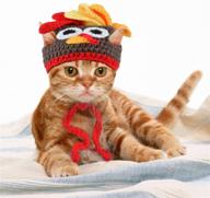 🦃 handmade crochet turkey hat for small dogs and kittens - legendog cat costume for halloween, thanksgiving party, and more logo