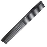 carbon fiber cutting comb: premium 8.3” hair dressing comb for all hair types - anti static, heat resistant - fine and wide teeth hair barber comb logo