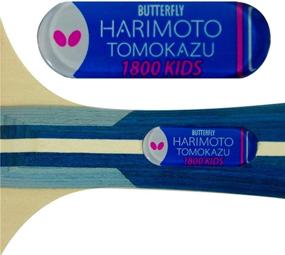 img 1 attached to 🏓 Harimoto Tomokazu 1800 Shakehand Table Tennis Racket - Butterfly Japan Series | Enhanced Speed, Spin, and Control | Ideal for Beginners | Red/Black