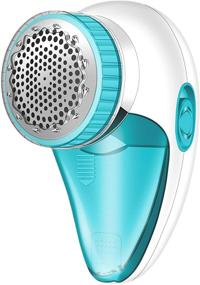 img 4 attached to 🔋 Rechargeable Fabric Shaver with 2-Speeds, Removable Bin & Replaceable Stainless Steel 3-Blades – Lint Remover Sweater Pill Shaver, Electric Fabric Defuzzer with Dual Protection