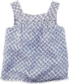 img 1 attached to 👚 Carter's Girls' Woven Fashion Top 253g393: Stylish and Trendy Apparel for Fashion-Forward Girls